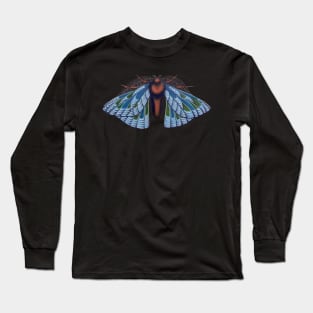 blue moth Long Sleeve T-Shirt